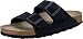 Produktbild BIRKENSTOCK Arizona Sfb Vl Schmal Blau - Komfortable Veloursleder Zweiriemen Sandale, Größe EU 38 - Farbe Midnight