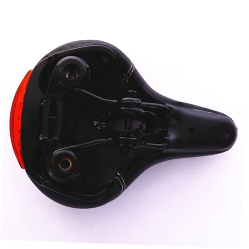 Milisten Silla de Bicicleta con luz Accesorios para Bicicletas cómodo Asiento de Bicicleta cojín de Asiento de Ciclismo Asiento de Bicicleta de Repuesto Black