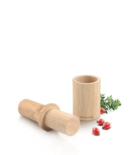 Tescoma 900875 Mortaio E Pestello In Legno Ø 6 Cm, Linea Online