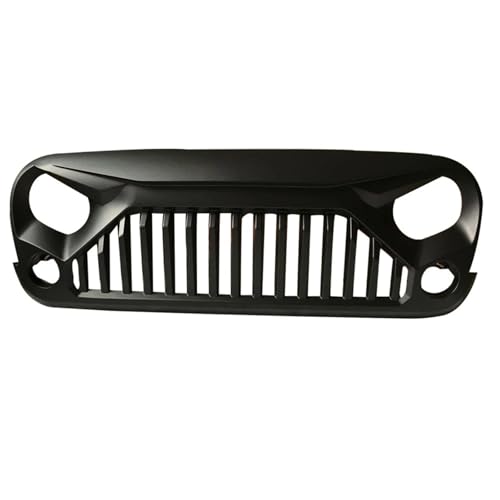 Parrillas Delanteras para Jeep para Wrangler JK para Gladiator J189 2007-2017 Parrilla Delantera Parrilla Negra Parrilla Delantera ABS Rejilla Riñón Frontal Doble
