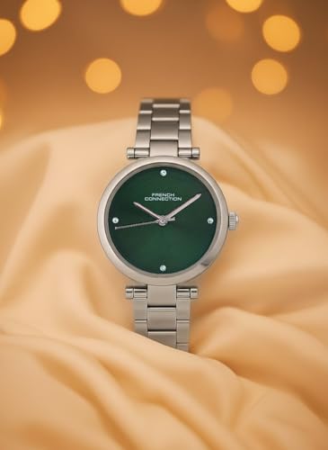 Image of French Connection Green Sunray Dial, Analog Watch for Women - FCN0166NSM