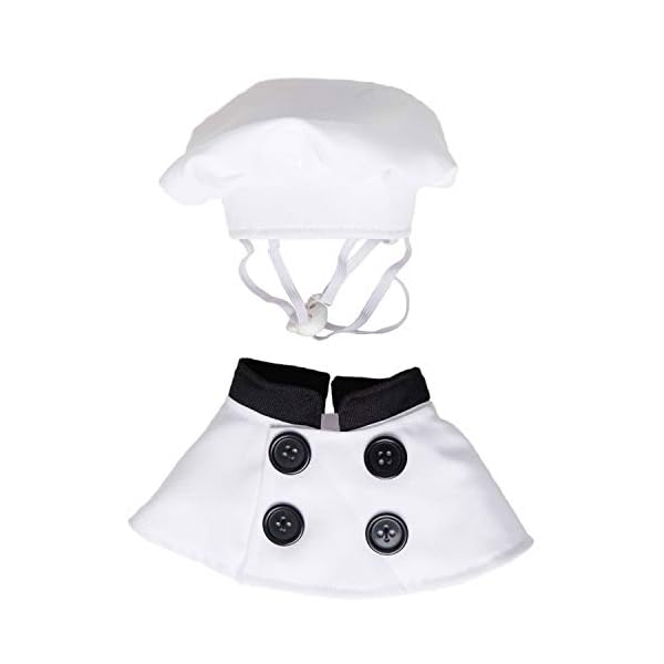 Pet krewe chef uniform dog costume fits dogs size small, medium, large or extra large - perfect for christmas holiday, parties, photoshoots, gifts for dog lovers - image 5