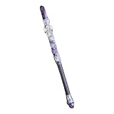 MYAROMA FINDINGS Handcrafted Amethyst Crystal Magic Wand Witch Fairy Wand Cosplay Magic Style A