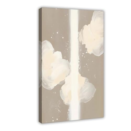 Poster abstrait botanique Mnyuein : lot de 2 toiles minimalistes 30,5x45,7 cm pour salon