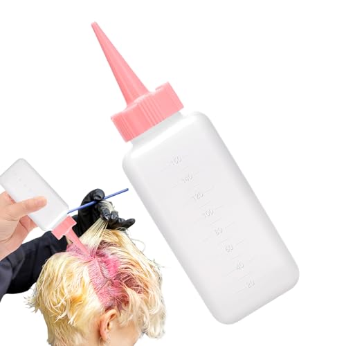 Bottiglie da spremere, dispenser traslucido, 4,7 x 15,7 cm, applicatore di precisione, beccuccio facile con scala di misurazione, bottiglia per salse, marmellata, condimenti, per cucina, tinture per