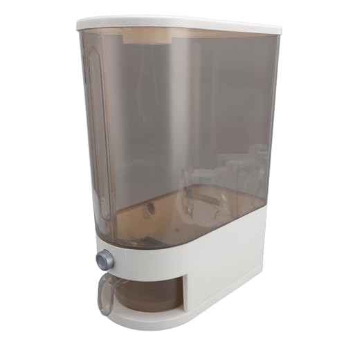 Masyrt Dispensador de arroz con vaso medidor de 10 kg, recipiente de cereales sellado, recipientes de almacenamiento herméticos, polipropileno sellado para organización de cocina (tipo 2)