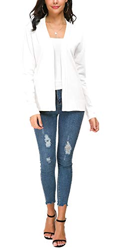Image of EXCHIC Women's Long Sleeve Open Front Cardigan Sweater Lightweight Casual Knit Sweaters