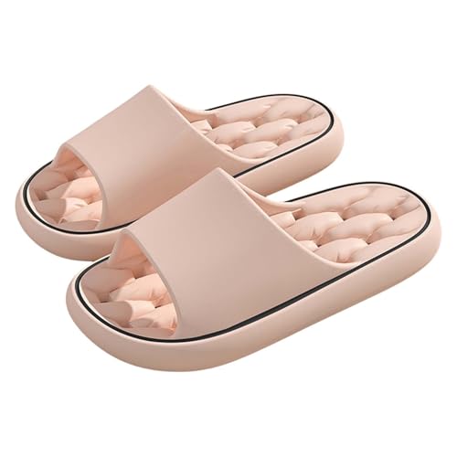 Chanclas de baño para hombre, diseño calado, pantuflas para mujer, puntera abierta, pantuflas de verano, ligeras, transpirables, suela antideslizante, de secado rápido, pantuflas de playa y piscina