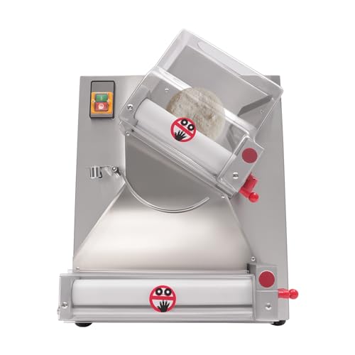 4-12 Inch Commercial Pizza Dough Roller, 370W 110V Home Electric Countertop Pizza Dough Press, Heavy Duty Pizza Dough Rolling Machine