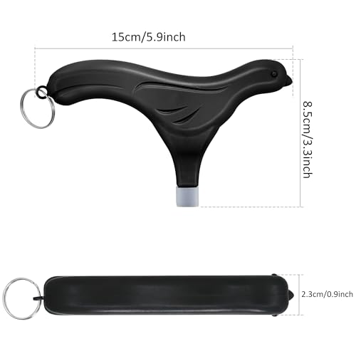Image of Buckle Release Tool - Compatible with Baby Car Seat, Stroller, Vehicle Buckle & Other Push Button Device - Easy Buckle Release Aid for Arthritis, Long Nails & Elderly (Black) | Easy release aid for vehicle buckles, arthritis, long nails and elderly users.