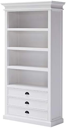 Beaumont Lane 4 Shelf Bookcase in Pure White (Assembled)