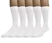 EMEM Men's Ribbed Cotton Classic Crew Dress Socks 3-Pack, Big and Tall Available