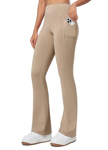Pantalon thermique doublé en polaire pour femme coupe bootcut évasée Willit