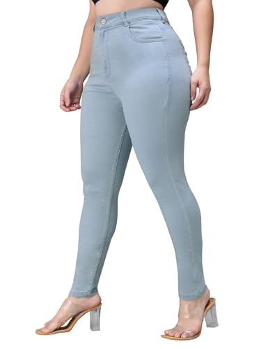 Image of Miss Chase A+ Women's Bootcut High Rise Regular Length Stretchable Denim Jeans