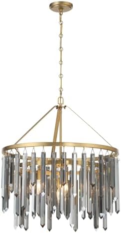 Crystorama Gemma 24'' Modern Gold Chandelier