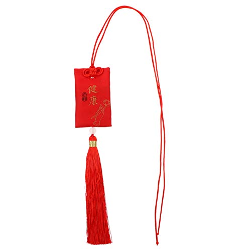 Sachet chino estilo bendecido rojo para auto con decoración colgante miniatura 1