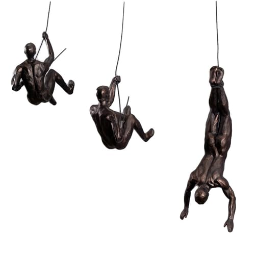 VINGAA Escultura Trepadora, Arte Decorativo Moderno Para Pared, Figuras de Hombres Escaladores, Arte de Resina, Decoración Masculina