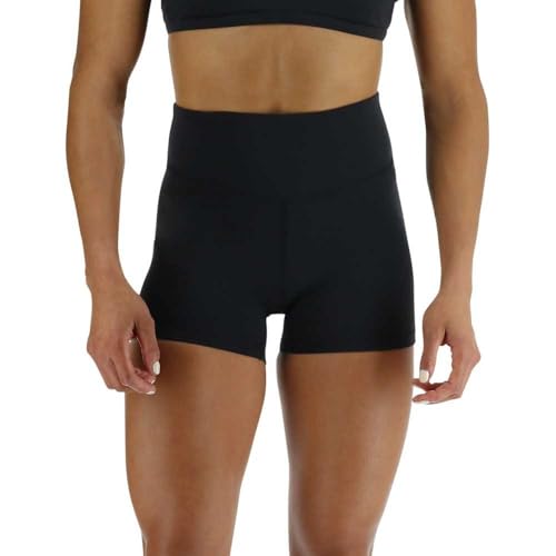 Pantalones cortos TYR antirozaduras de mujer con cintura elástica alta para gimnasio