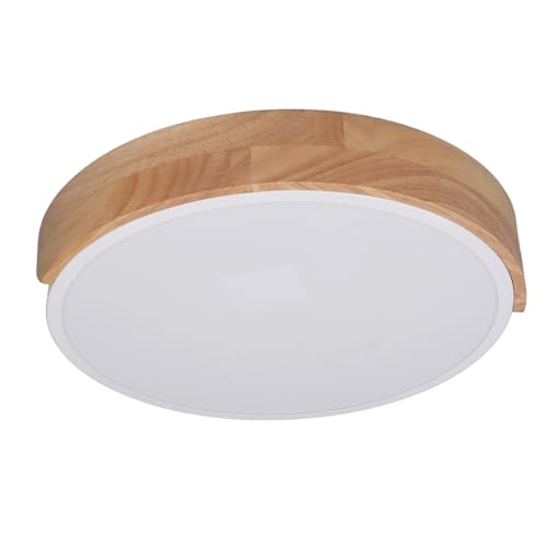 Plafonnier LED Pilipane en fer et bois de 40 cm à intensité variable - 3