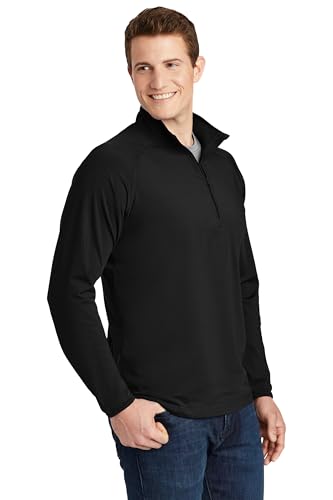 SPORT-TEK Men's Sport Wick Stretch 1/2 Zip Pullover4