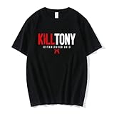 Kill Tony T-Shirt Funny Merch Crerwneck Short Sleeve Cotton Tee Women Men Streetwear Fashion Clothes (Large,Black)