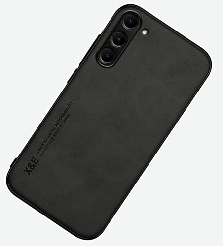 Kepuch Silklike Case for Samsung Galaxy S23+ - Cover Bumper Built-in Metal Plate for Samsung Galaxy S23+ - Black