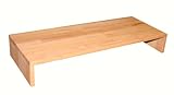   Isfort Holzhandels GmbH Tischaufsatz, Buche geölt, 80x32x12cm, großer, robuster Fernsehaufsatz, Bildschirmerhöher, Tischaufsatz