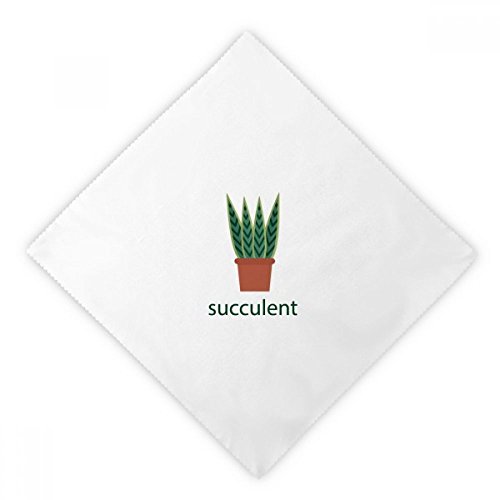 Servilletas de tela de alta calidad con estampado botánico de cactus y suculentas, 2 piezas 2