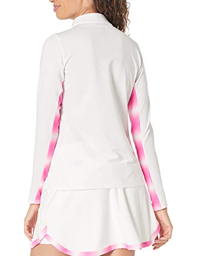Adidas Golf Women's Heat.rdy Long Sleeve T-Shirt, White/Pink, Extra Large #TOP1