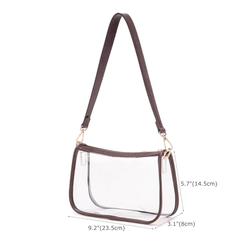 Image of Clear Purse Stadium Approved Bag Transparent Beach Handbag