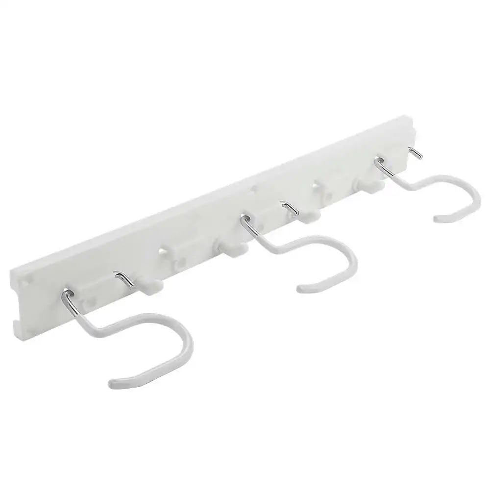 National Hardware N112-088 V2422 Adjustable Storage Organizer in White finish