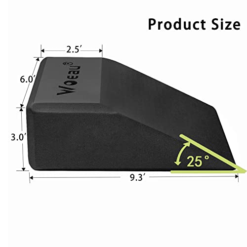 2 Pack Squat Wedge Blocks - Non Slip Professional Squat Ramp For Heel Elevated Squats Calf Raises Platform, For Men Women, Slant Board Trainer For Fitness, Squat, Pushup, Weightlifting, Yoga #TOP5