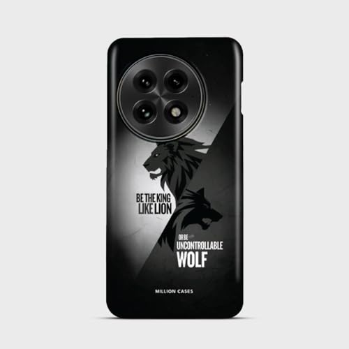 Image of MILLION CASES Back Cover Case for OnePlus 12 Scratch Resistant Anti-Slip Polycarbonate Shockproof Protective Durable King Or Beast Crystal Case for Men & Boys