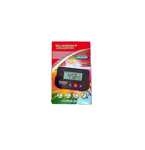 Image of movakart Digital Black Clock, Car Watch Car Dashboard Office Desk Alarm Table Clock and Stopwatch with Flexible Stand Digital Watch, Black Desk Small Watch