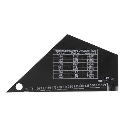 Alasum ギター用フレットロッカーレベリングツール 黒 フレットボード測定定規 弦高ゲージ対応 アコースティックギター修理用アクションゲージ プロ仕様メンテナンス工具