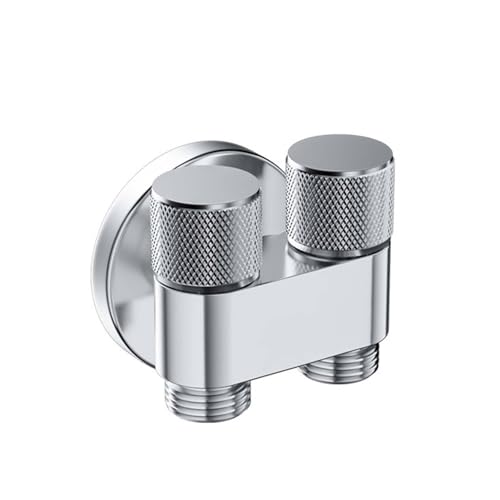 Ducha higiénica para WC que elimina salpicaduras con doble control de latón 6
