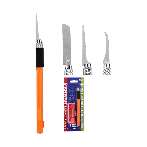 Dilwe Mini Sierra de Mano, Modelo Herramienta Hobby Sierra de Mano Kit Navaja con 3 Piezas DIY Craft Blade