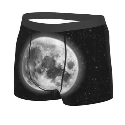 Full Moon and Stars Mens Underwear Boxer Briefs Him Moisture Wicking Boxer Briefs3