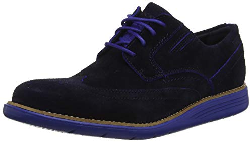 Rockport Total Motion Sport Dress Wingtip Brogue, Zapatos de Cordones Hombre, Azul (Blue SDE 002), 43 EU
