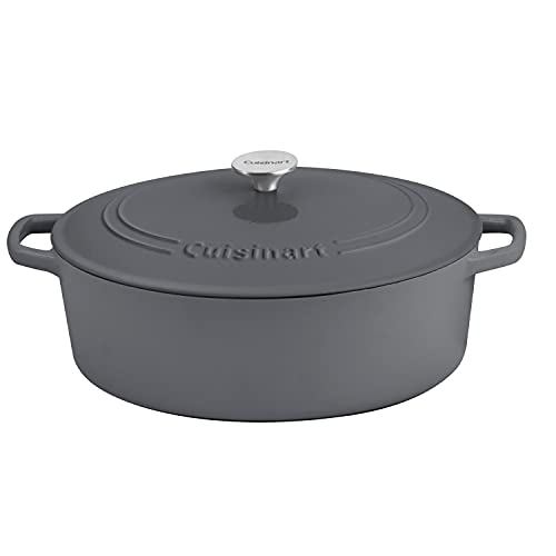 Image of CUISINART 7 Qt. Oval Casserole, Dark Grey