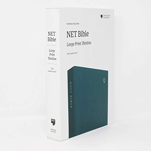 Net Bible, Thinline Large Print, Leathersoft, Teal, Comfort Print: Holy Bible