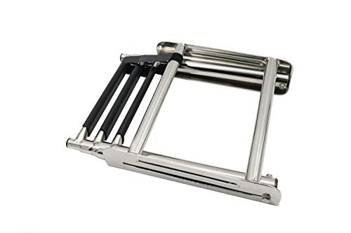 3-Step Stainless Steel Under Platform Slide Mount Boat Boarding Telescoping Ladder - Fba，Rated To 400 Pounds #TOP1