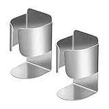【CONTENIDO DEL PAQUETE】 - 2 soportes para cepillos de dientes eléctricos, tamaño: 4,2 x 4,2 x 7 cm, la forma simple hace que su baño se vea más moderno.