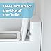 4our Kiddies Baby Toilet Lock (2 Pack) for Child Safety, Baby Proof Toilet Seat Lock with 2 Extra Pallet Fit for Most Standard Toilet, Easy Intallation Toilet Lid Lock with 2 Extra 3M Adhesive