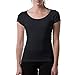 Thompson Tee With Underarm Sweat Pads Original Fit Scoop, Black, Large