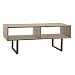 ClosetMaid 1315 Rectangular Wood Coffee Table with Storage Shelves, Gray