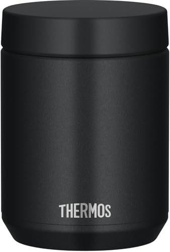 Thermos JED-500 BK Vacuum Insulated Soup Jar 500 ml Completely Dishwasher Safe Hot & Cold Insulation Easy to Clean Round Mouth Design Standard Model Black