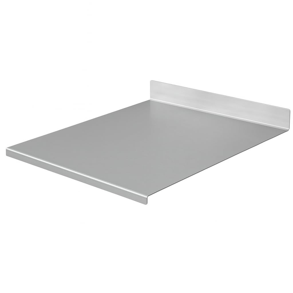 ZoiMania – Tabla de acero inoxidable para uso alimentario – Varios tamaños – Profundidad 60 (L90 x P60 x 7 x 3 cm)