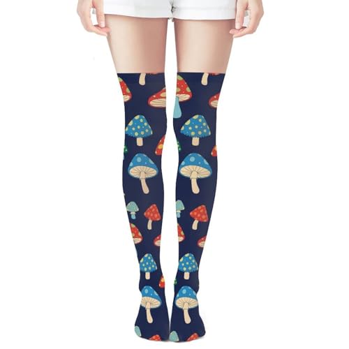 Novelty Over Knee High Socks Elastic Warm For Women Winter Daily Wear