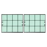 Filtro de aire acondicionado Daikin compatible con modelos FTXH35 FTXD35 25FV2C FTXS35DV2C Negro Blanco Algodón Material Plástico Paquete de 2